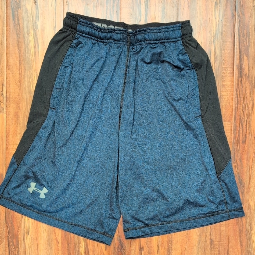 Under Armour Blue and Black Athletic Shorts Lightweight Fit